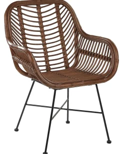 Sedia da pranzo CANORA Rattan Marrone