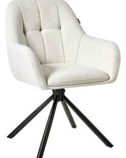 Sedia da pranzo UBLY Tessuto Bianco sporco
