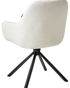 Sedia da pranzo UBLY Tessuto Bianco sporco