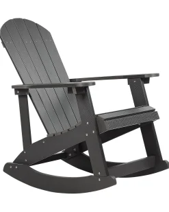 Sedia a dondolo da giardino ADIRONDACK Grigio scuro
