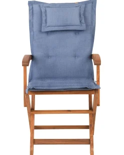 Sedia da giardino MAUI Legno d'acacia Blu