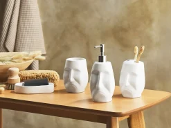 Set da 4 accessori per il bagno BARINAS Ceramica Bianco