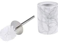Set da 4 accessori per il bagno ARAUCO Ceramica Marmo bianco