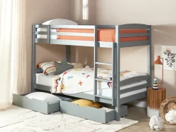 Set di 2 cassetti contenitori per letto Legno di pino RUMILLY Grigio