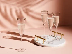 Set di 4 flûte da champagne TOPAZ 250 ml Trasparente