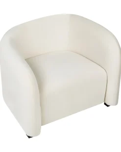 Set di 2 poltrone VELTADA Velluto Bianco sporco