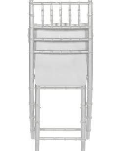 Set di 4 sedie da pranzo Pieghevole MACHIAS Legno di faggio Argento