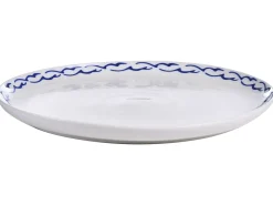 Set di 12 stoviglie AMCHUR Porcellana Bianco/Blu