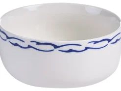 Set di 12 stoviglie AMCHUR Porcellana Bianco/Blu