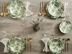 Set di 12 stoviglie BASIL Porcellana Verde