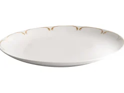 Set di 12 stoviglie CHAROLI Porcellana Bianco/Oro
