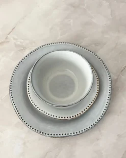 Set di 12 stoviglie CHERVIL Gres porcellanato Azzurro
