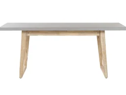 Set da pranzo da giardino con panche 6 posti ORIA Cemento Grigio