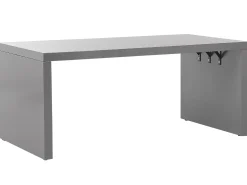 Set da pranzo da giardino con sgabelli 6 posti TARANTO Cemento Grigio