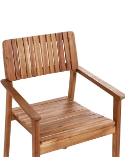 Set di 2 sedie da giardino AGELLO Legno d'acacia Marrone