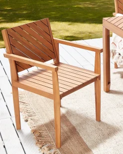 Set di 6 sedie da giardino BARATTI Legno d'acacia Marrone