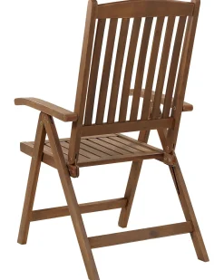 Set di 6 sedie da giardino con cuscini AMANTEA Legno d'acacia Tortora