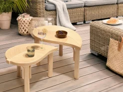 Set di 2 tavolini da caffè PARALIA Rattan Naturale