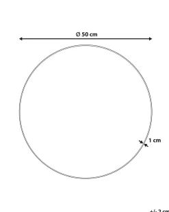 Specchio AGEN 50 cm 50 cm Argento