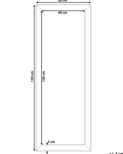 Specchio AJACCIO 50 cm 130 cm Ottone