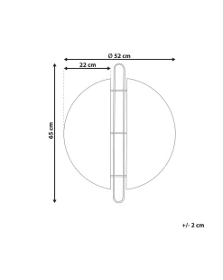 Specchio ATTIN 52 cm 65 cm Oro