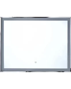 Specchio da bagno con luce LED ARGENS 90 cm 70 cm Argento