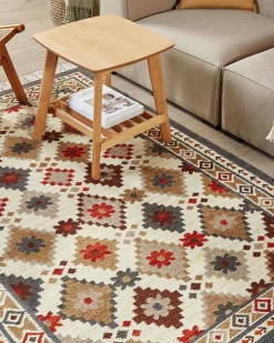 Tappeto GHUKASAVAN Multicolore 140 x 200 cm Lana Kilim
