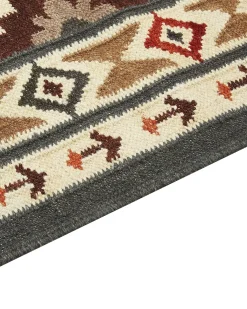 Tappeto GHUKASAVAN Multicolore 140 x 200 cm Lana Kilim
