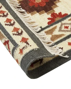 Tappeto GHUKASAVAN Multicolore 140 x 200 cm Lana Kilim