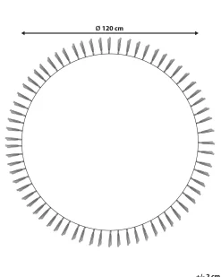 Tappeto MITSOBI Beige ø 120 cm Cotone