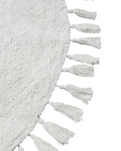 Tappeto MITSOBI Bianco ø 120 cm Cotone