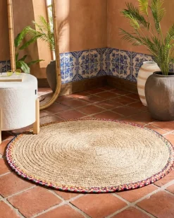 Tappeto SATARA Multicolore ø 120 cm Iuta