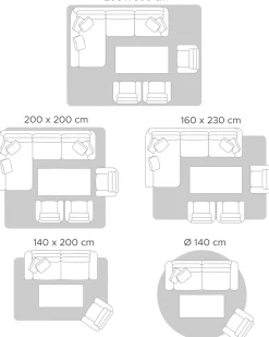 Tappeto SATARA Multicolore ø 120 cm Iuta