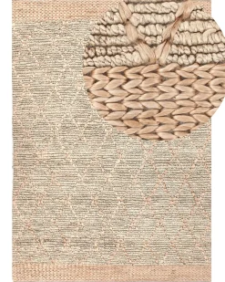 Tappeto TELLIKAYA Beige 160 x 230 cm Iuta