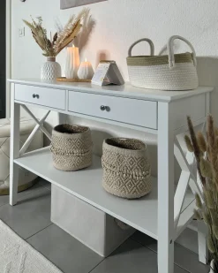 Tavolino consolle AVENUE Bianco