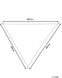 Tenda a vela LUKKA 300 cm 300 cm Bianco sporco