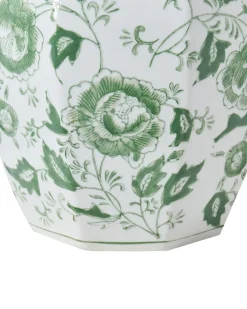 Vaso con coperchio FERROL Porcellana 29 cm Bianco/Verde
