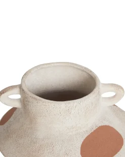 Vaso da fiori ALOSIDAE Gres porcellanato 19 cm Beige chiaro
